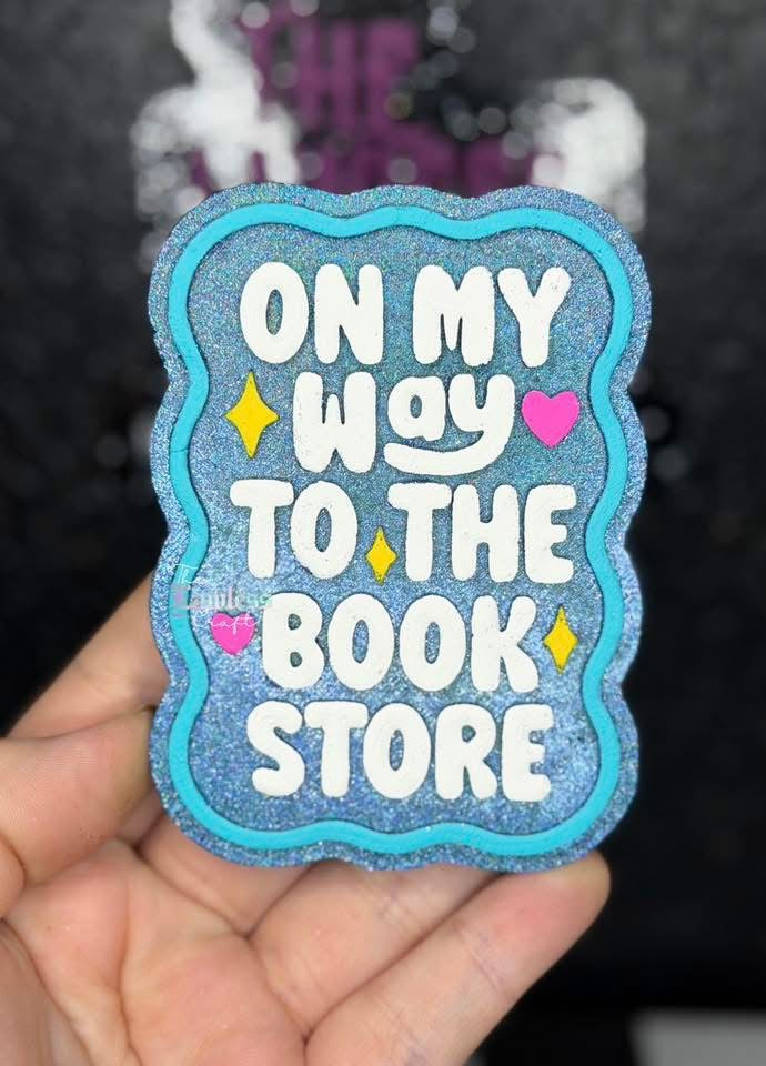 On my way to the bookstore Silicone Freshie Mold