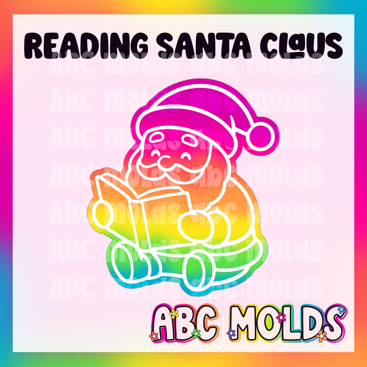 Reading Santa Silicone Freshie Mold