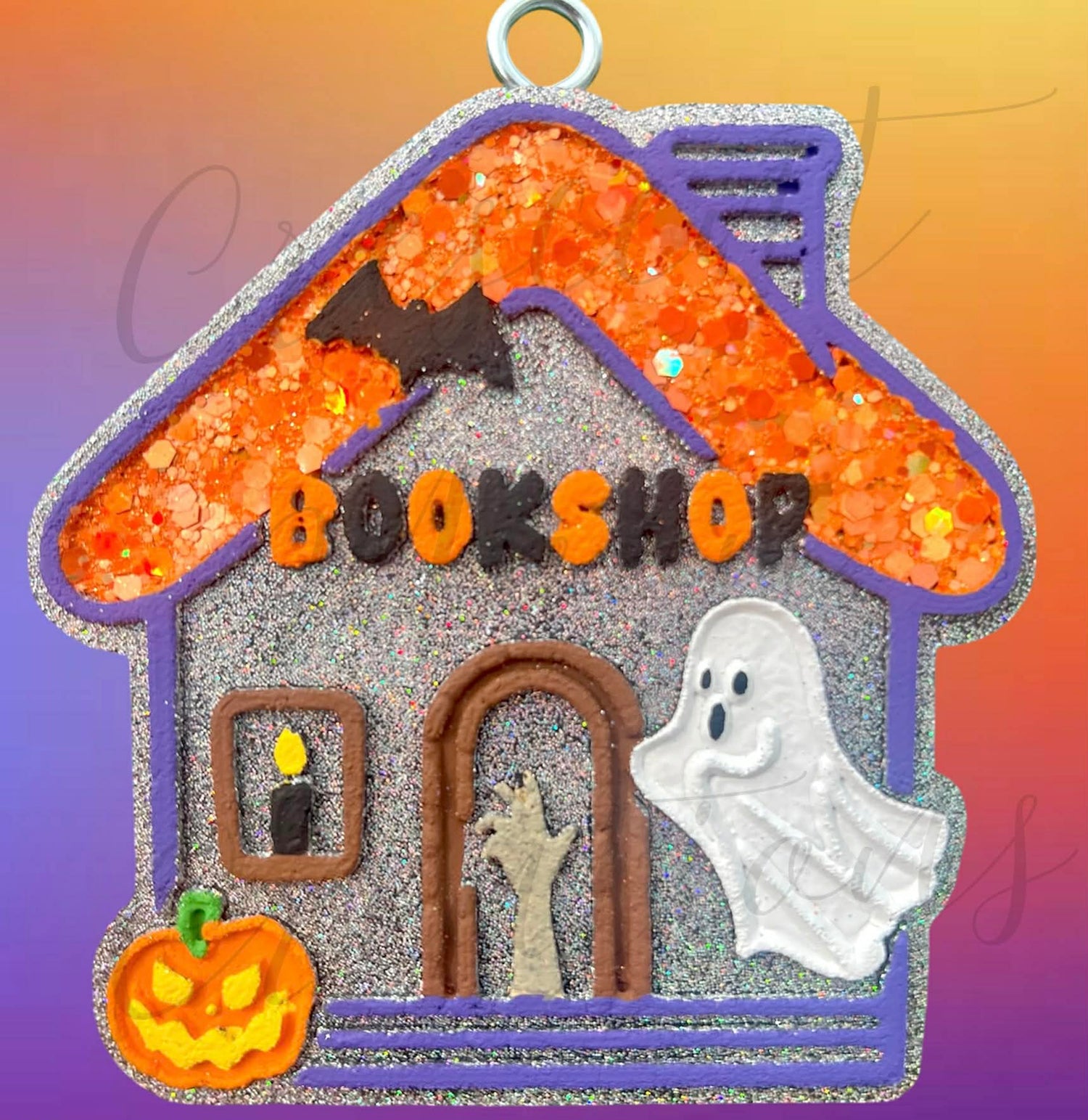 Halloween Bookshop silicone freshie mold
