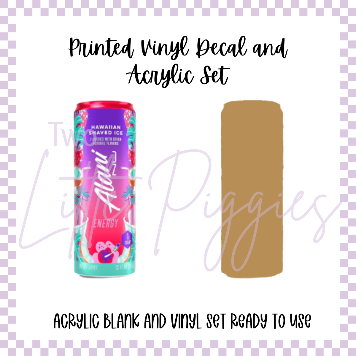 Printed Vinyl and Acrylic Set - Alani Nu - Hawaiian Shaved Ice