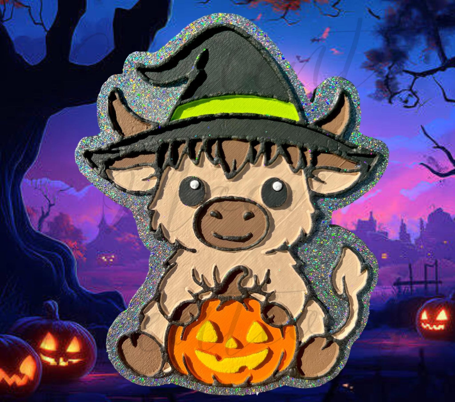 Halloween cow silicone freshie mold