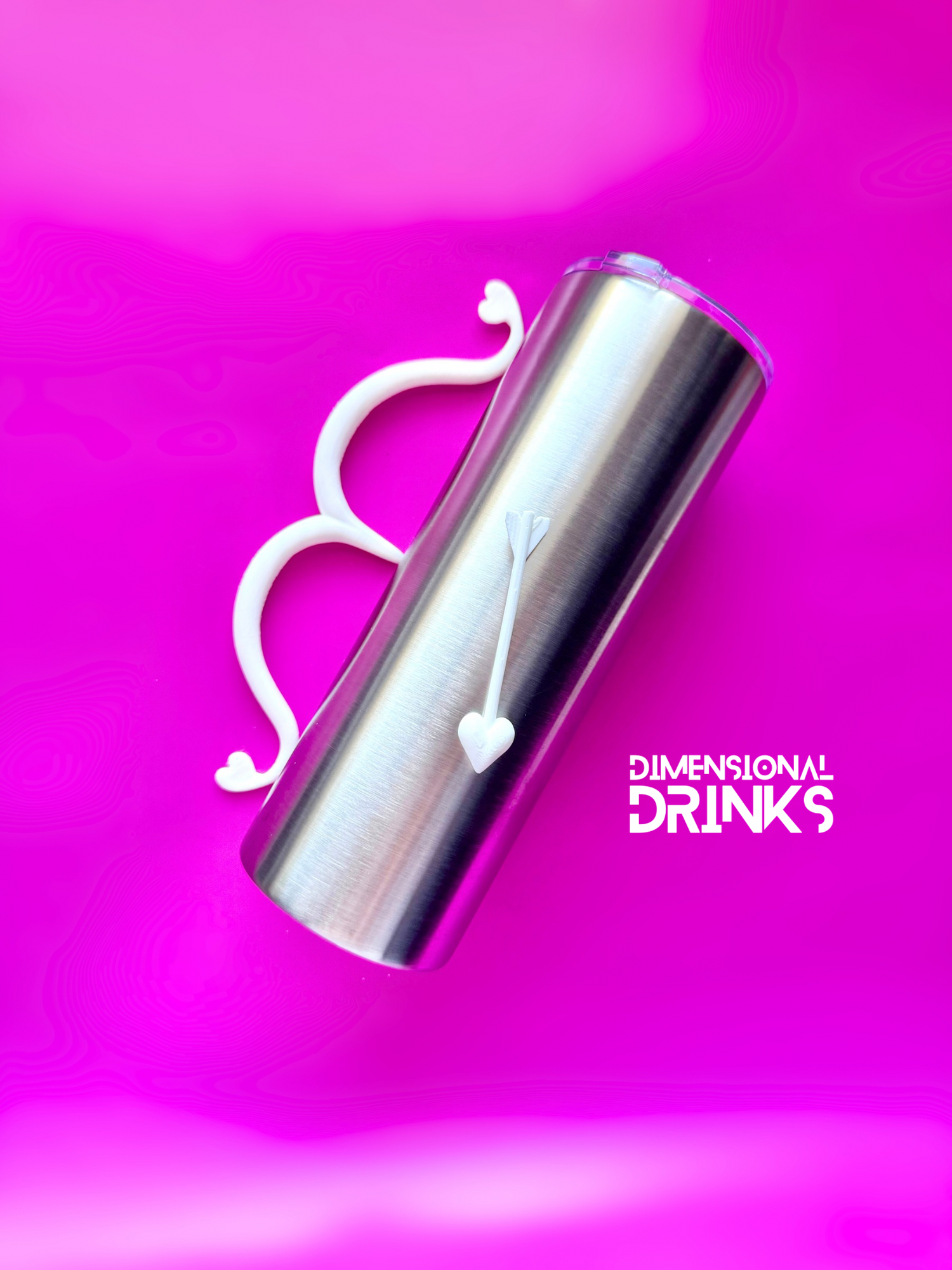 Bow & Heart Arrow Tumbler Handle