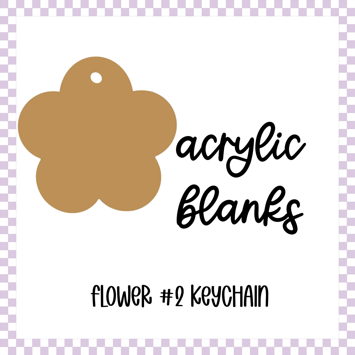 Acrylic Blank - Flower 