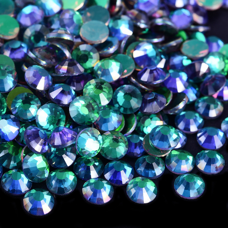 Aurora Emerald FLATBACK RHINESTONES