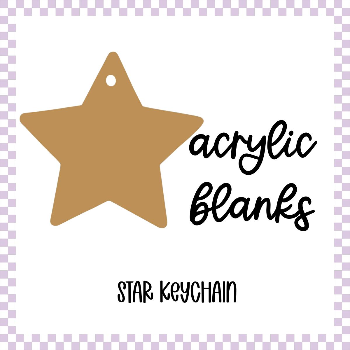 Acrylic Blank - Star (3pc)