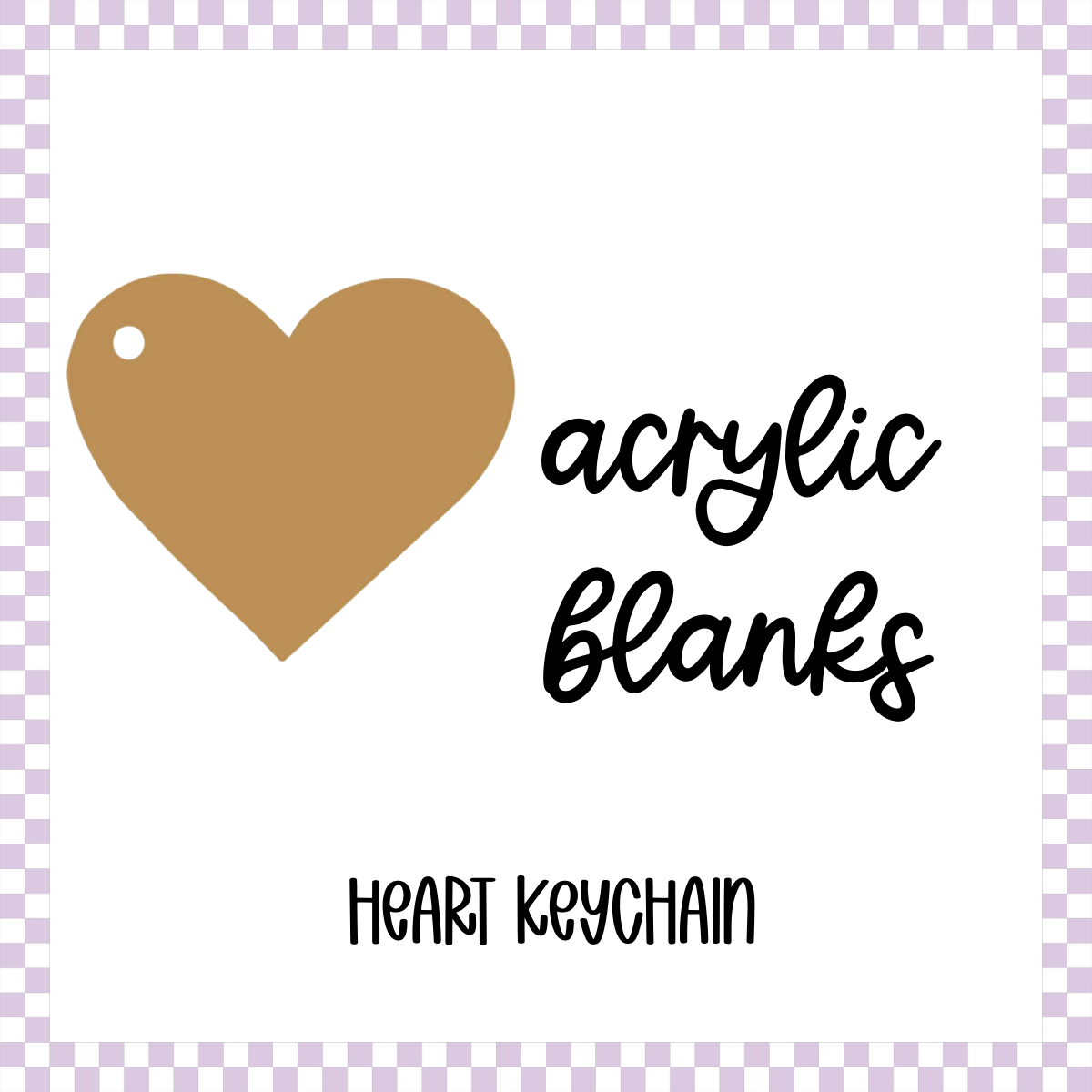 Acrylic Blank - Heart (3pc)