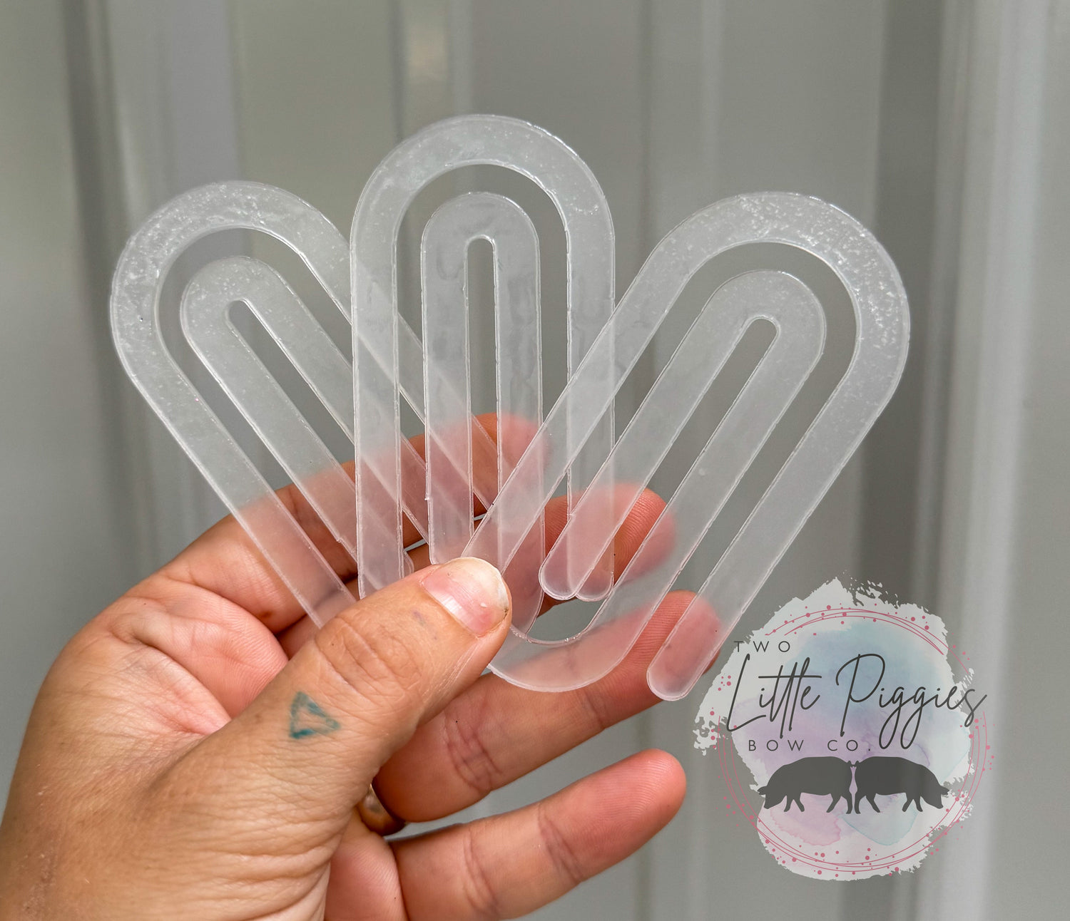 Acrylic Blank - Jumbo Paper Clip (3pc)