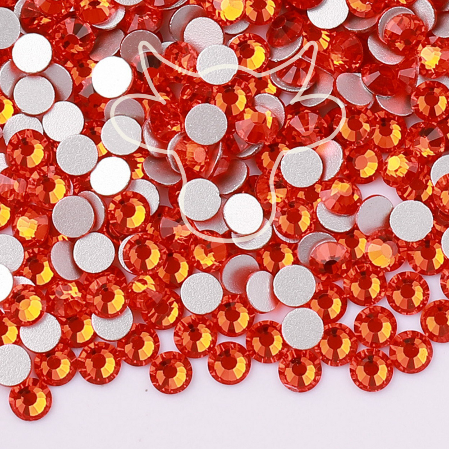 SUN GLASS FLATBACK RHINESTONES