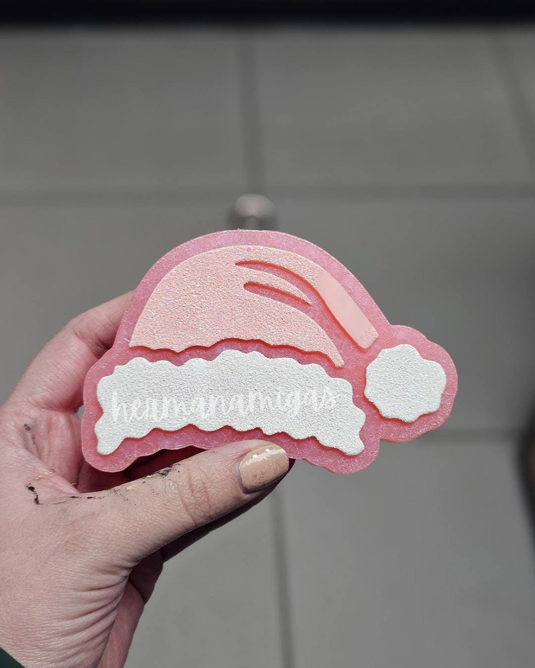 Full size Santa hat Silicone Freshie Mold