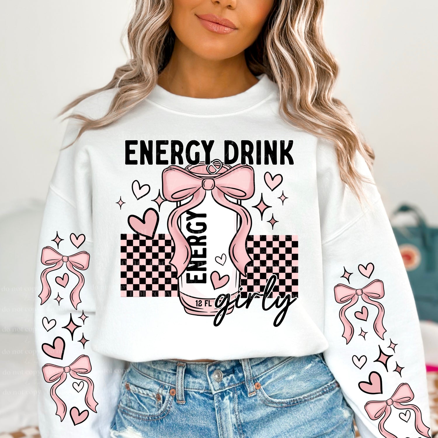 ENERGY DRINK GIRLY DTF Transfer