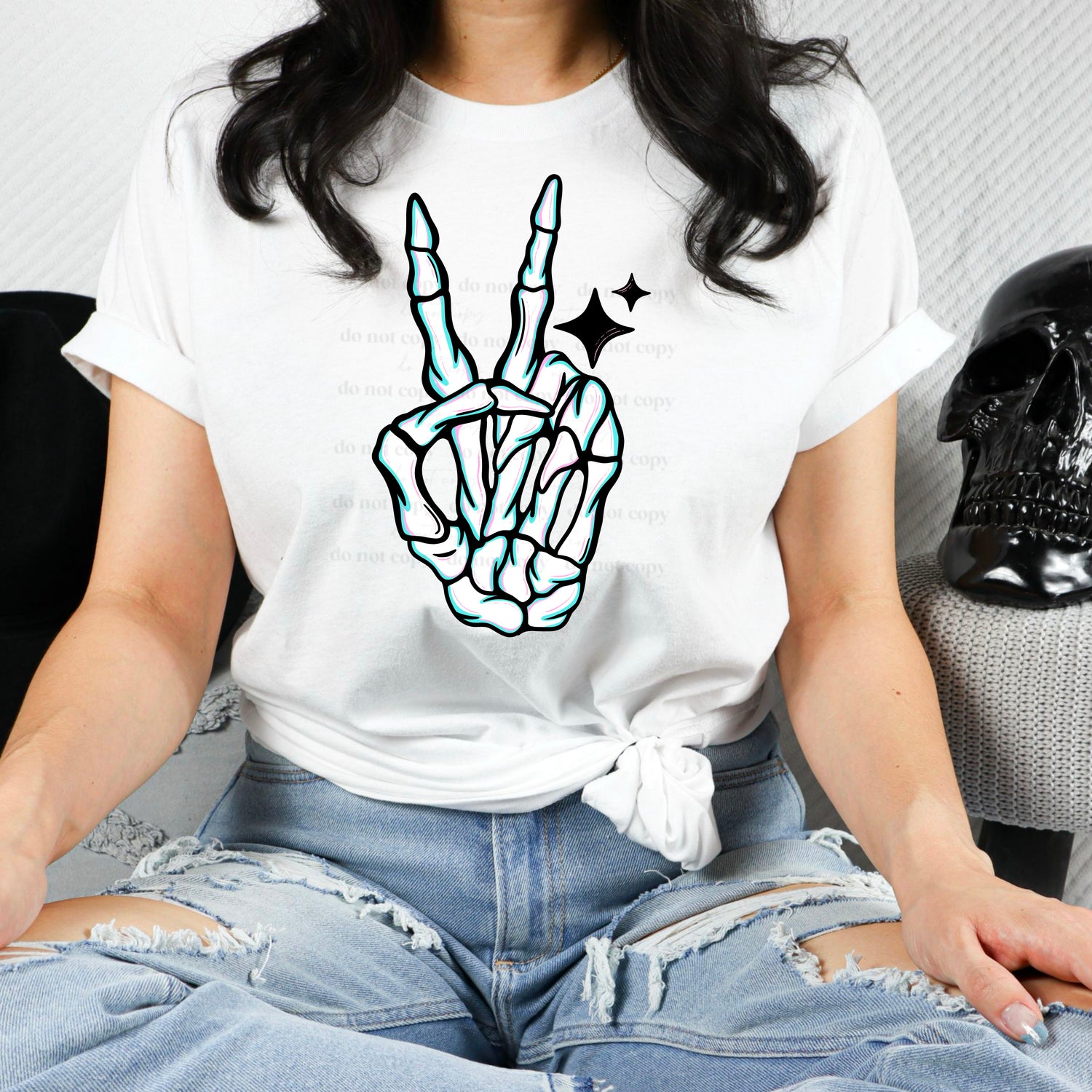 SKELLIE PEACE TEE