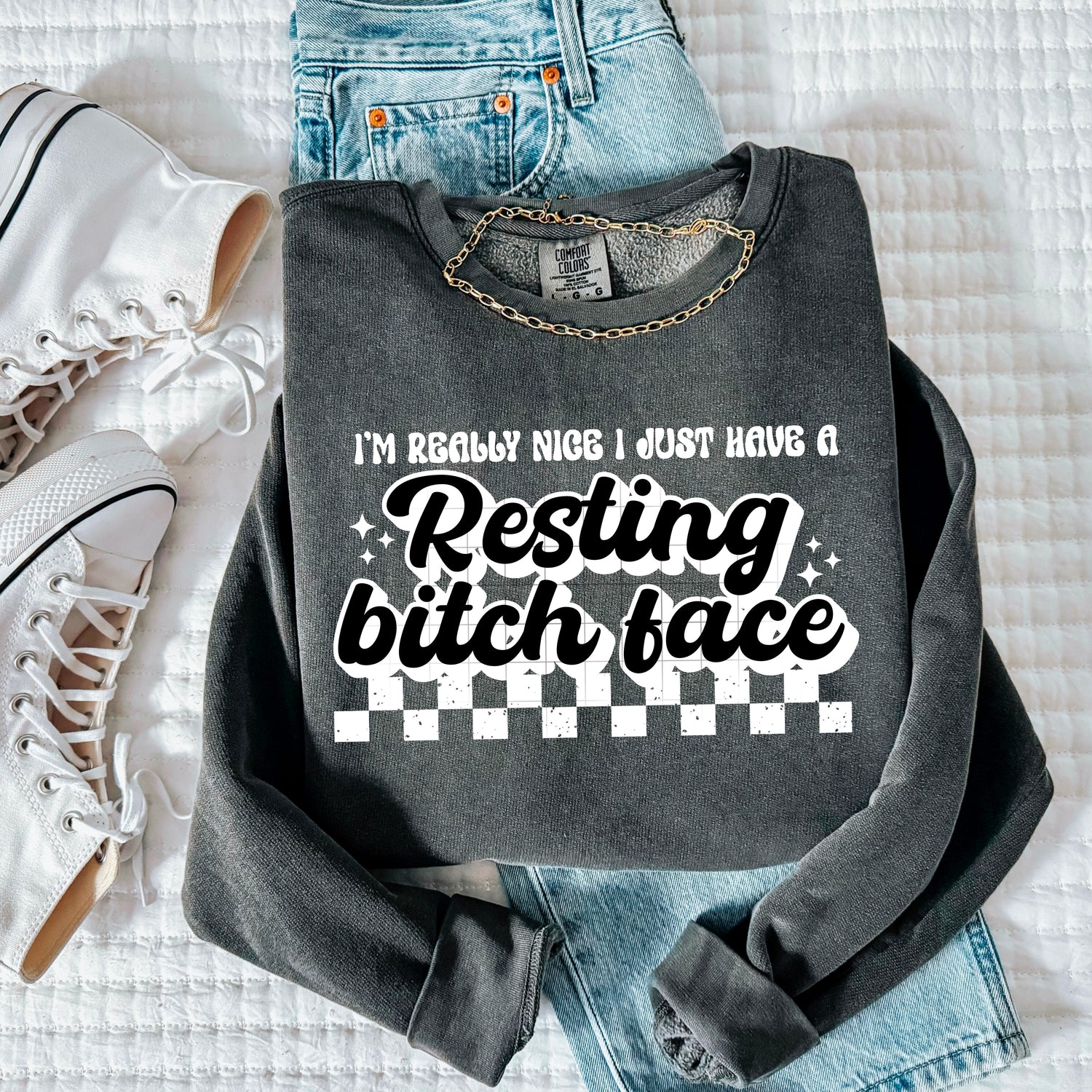 RESTING BITCH FACE  DTF Transfer