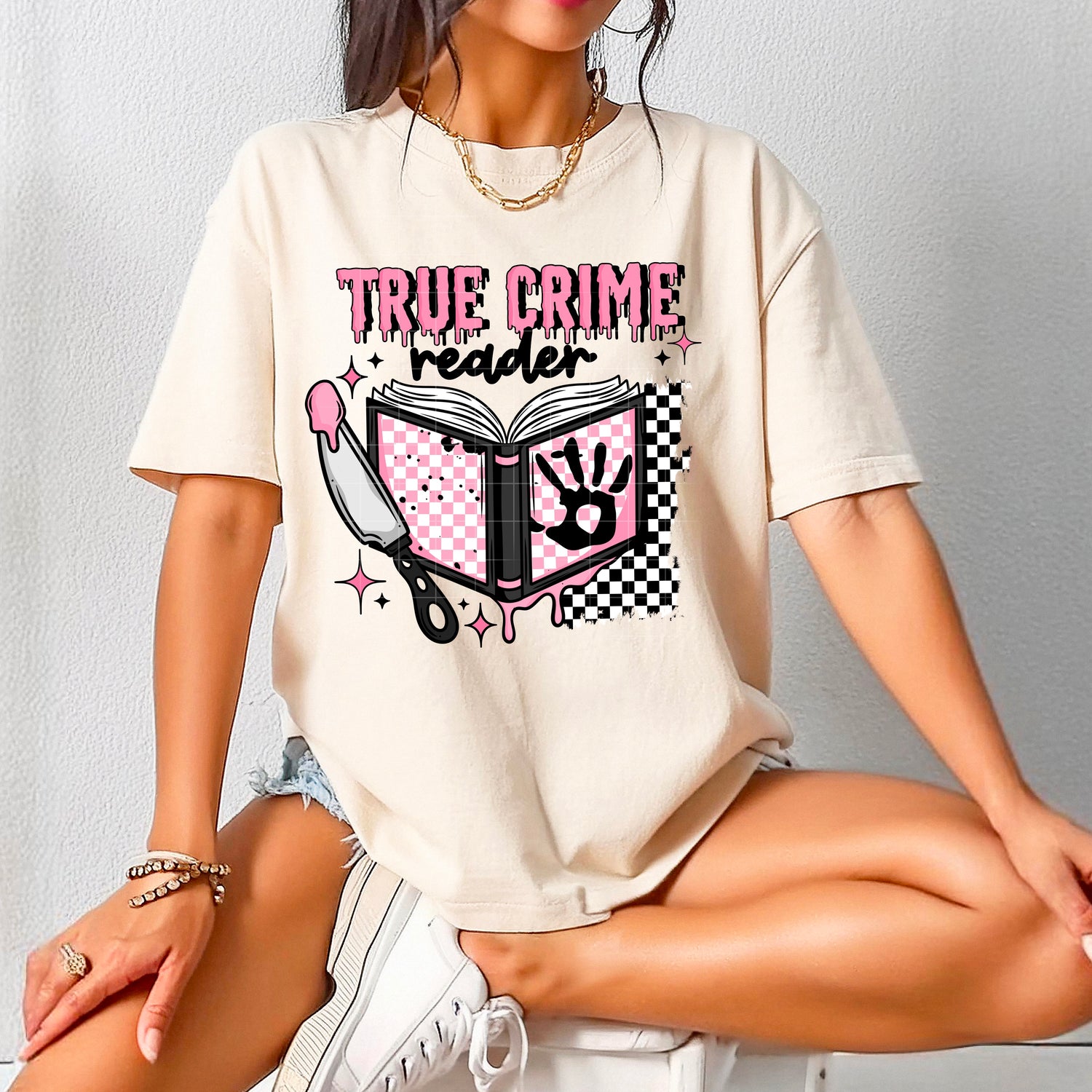 TRUE CRIME READER DTF Transfer