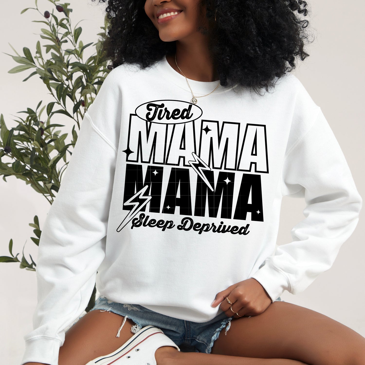TIRED MAMA DTF Transfer