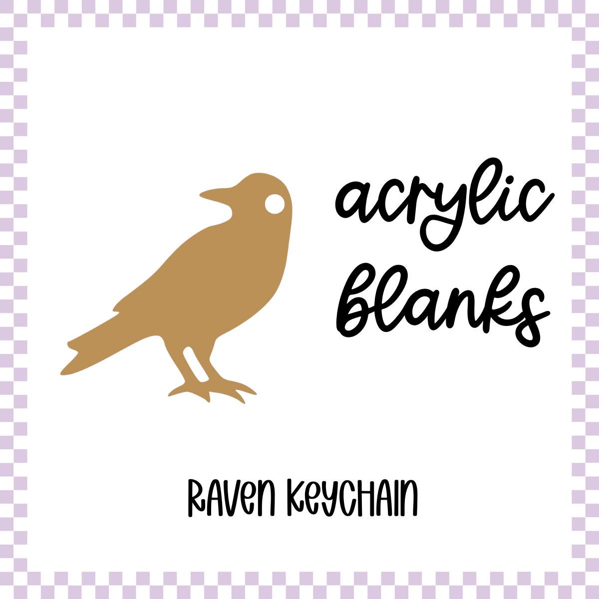 Acrylic Blank - Raven (3pc)