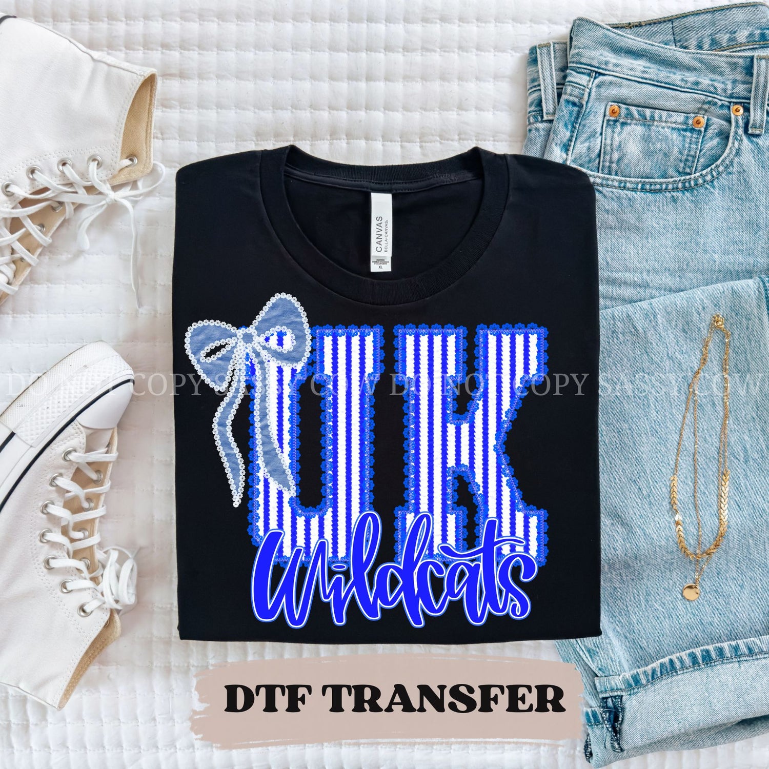 UK WILDCATS SEERSUCKER - DTF TRANSFER 058