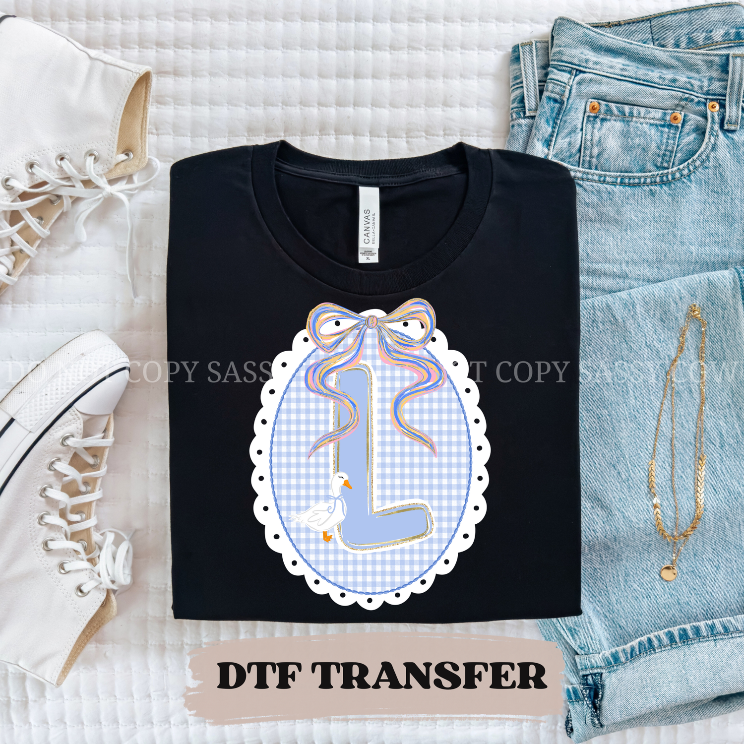 (L) LACE FRAME - DTF TRANSFER 0137