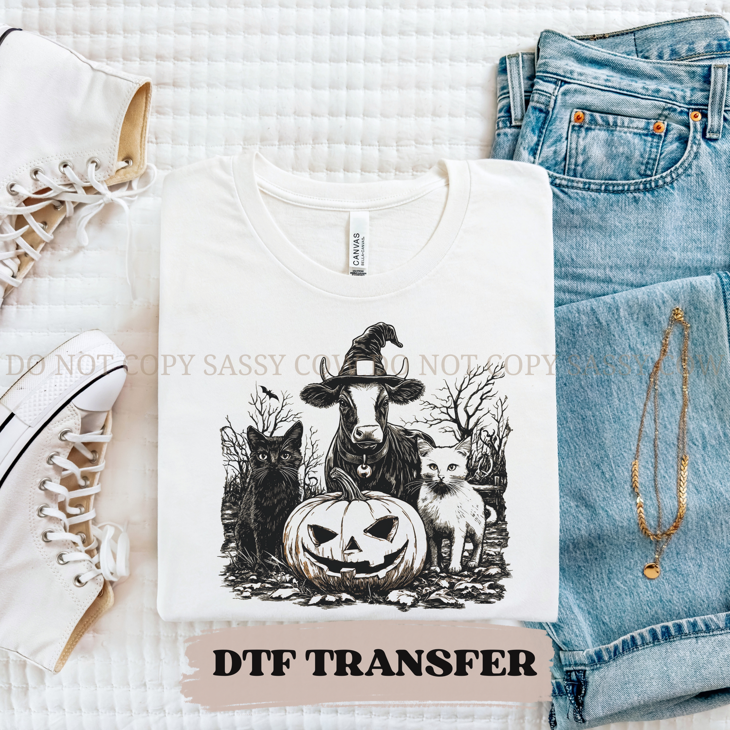 WITCHY COW DTF Transfer