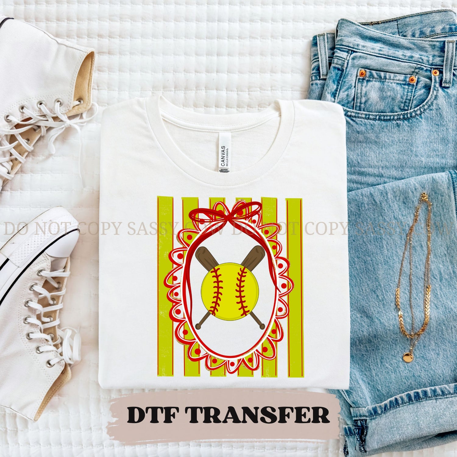 VINTAGE SOFTBALL - DTF TRANSFER 0124
