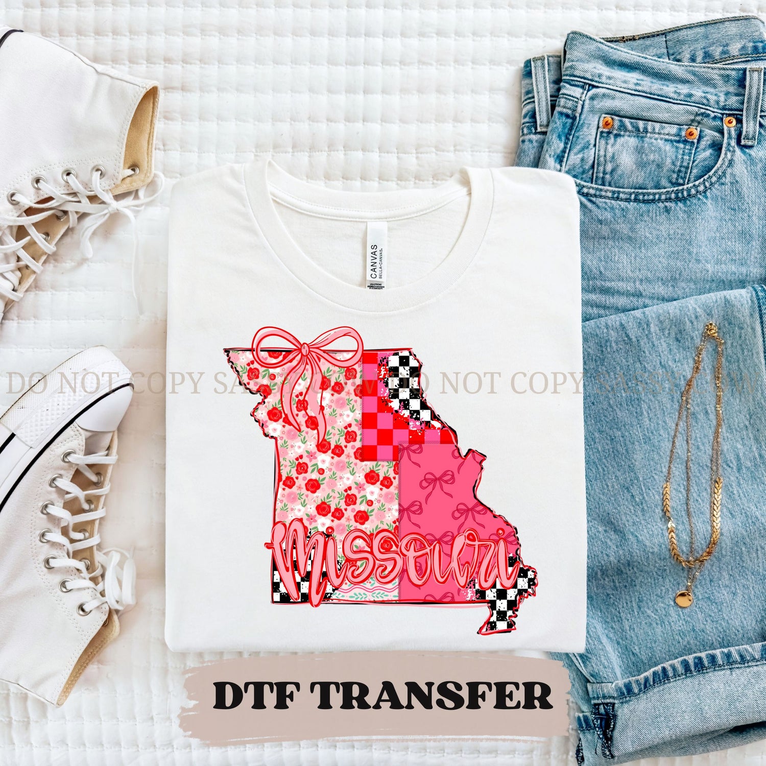 MISSOURI GIRLY STATE - DTF TRANSFER 0106