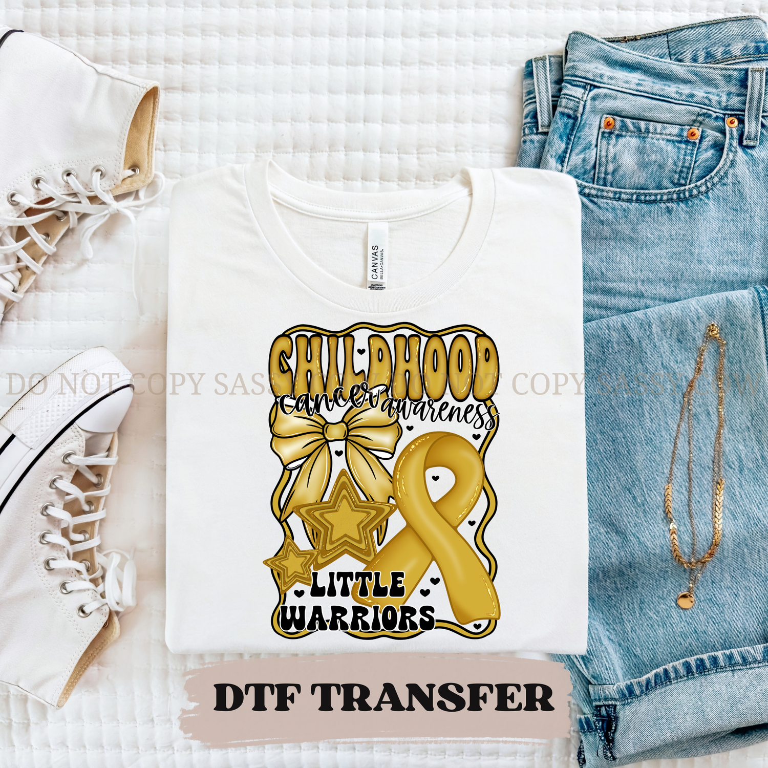 CHILDHOOD CANCER AWARENESS - DTF TRANSFER 0182