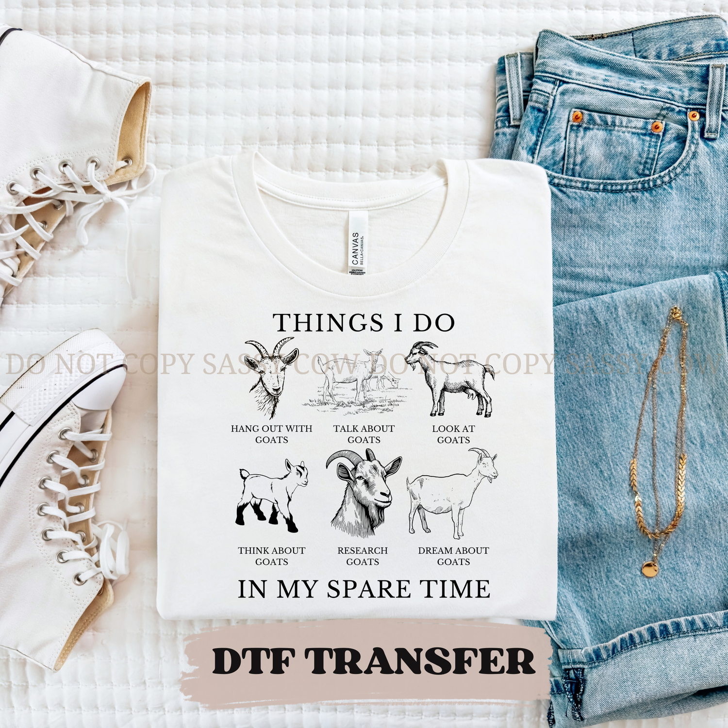 THINGS I DO IN MY SPARE TIME DTF Transfer