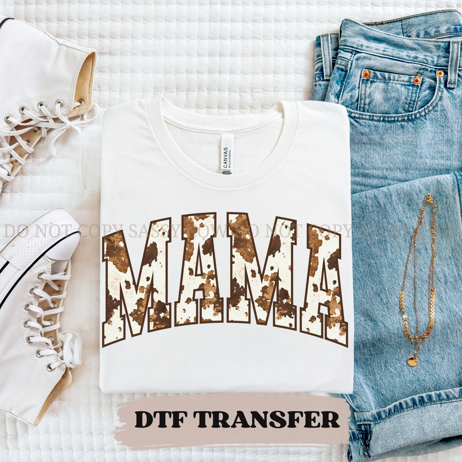 COW HIDE MAMA DTF Transfer