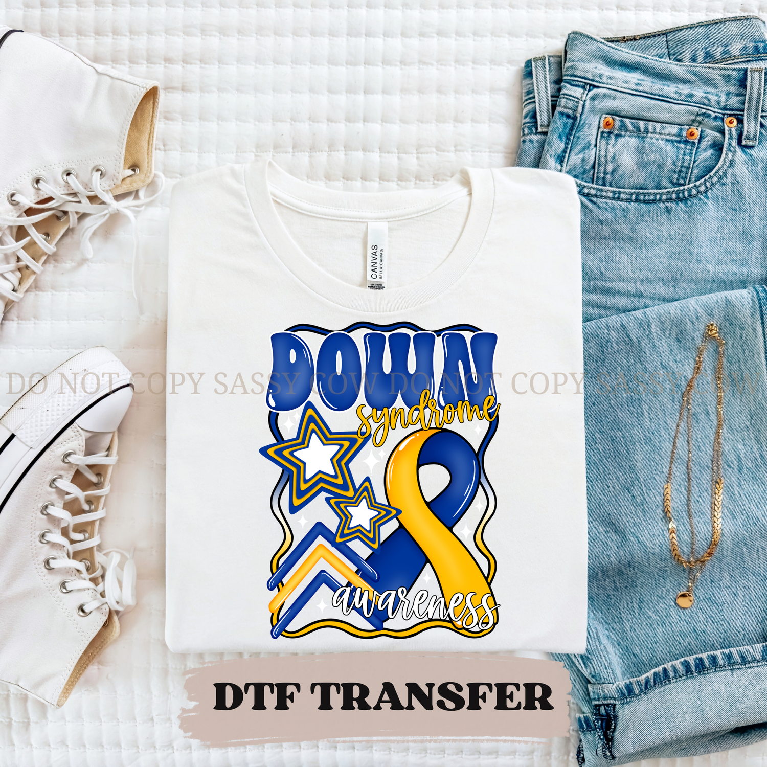DOWN SYNDROME AWARENESS - DTF TRANSFER 0190