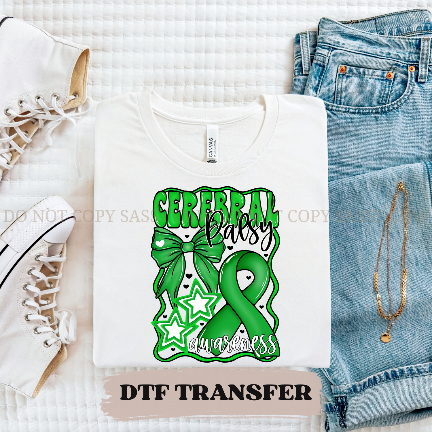 CEREBRAL PALSY AWARENESS- DTF TRANSFER 0198