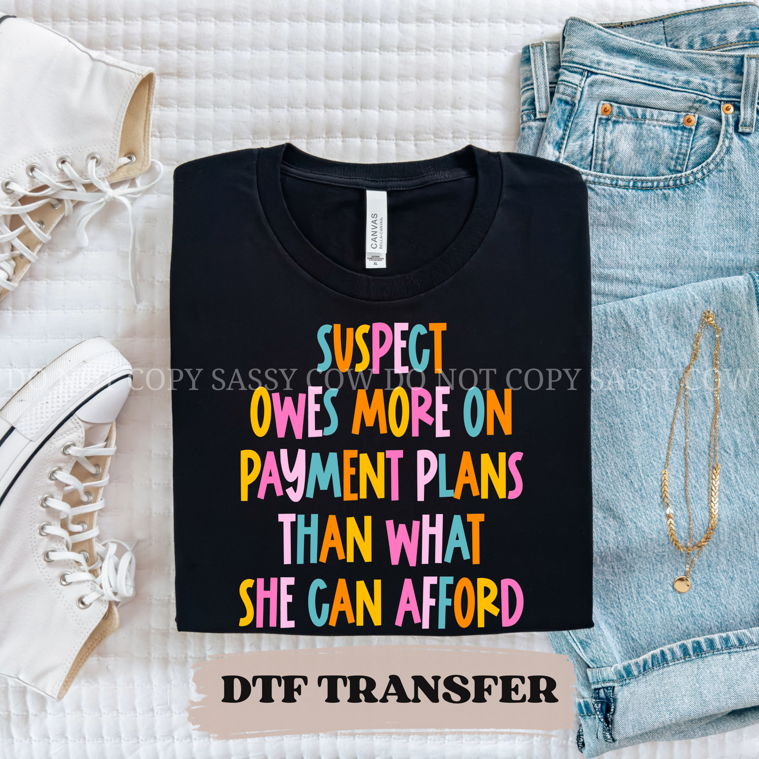 SUSPECT OWES MORE ON PAYMENT PLANS DTF Transfer