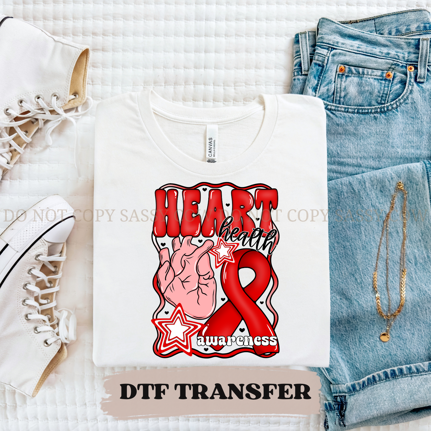 HEART HEALTH AWARENESS - DTF TRANSFER 0246