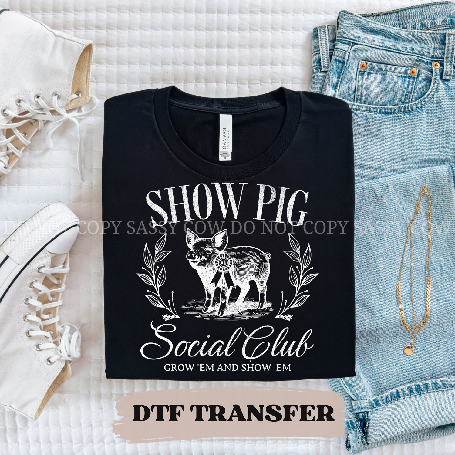 SHOW PIG SOCIAL CLUB DTF Transfer