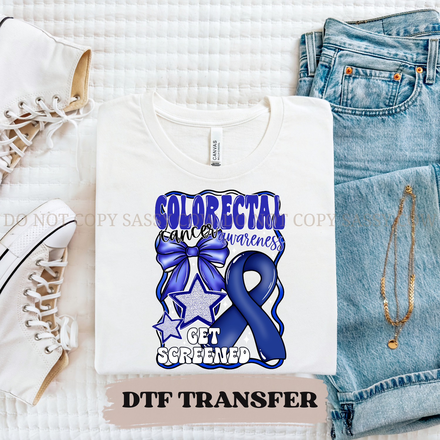 COLORECTAL CANCER AWARENESS- DTF TRANSFER 0212