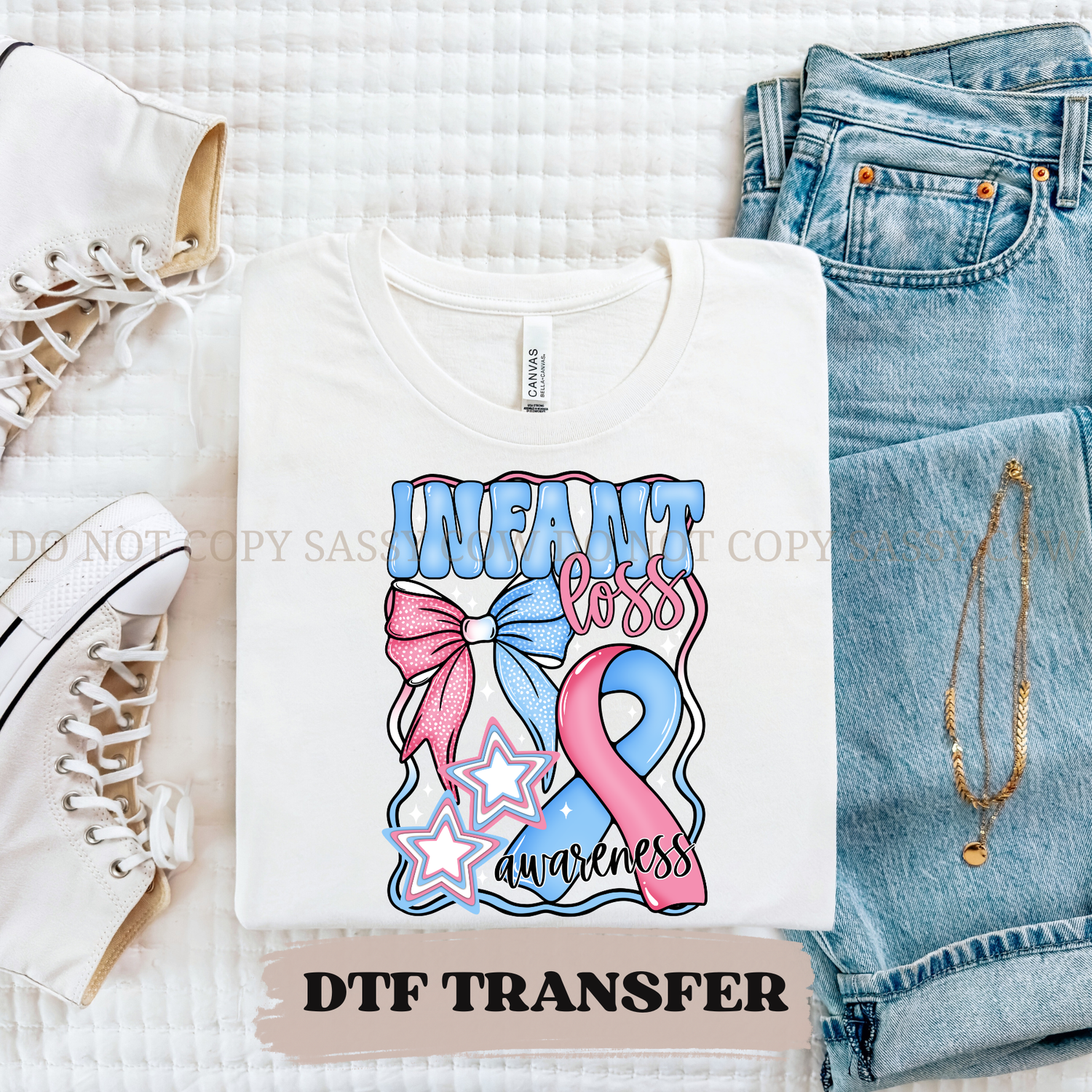 INFANT LOSS AWARENESS- DTF TRANSFER 0213