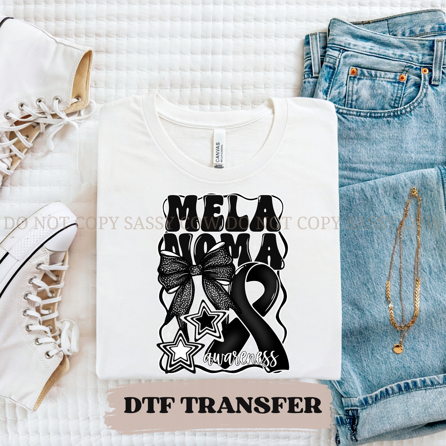 MELANOMA AWARENESS- DTF TRANSFER 0215
