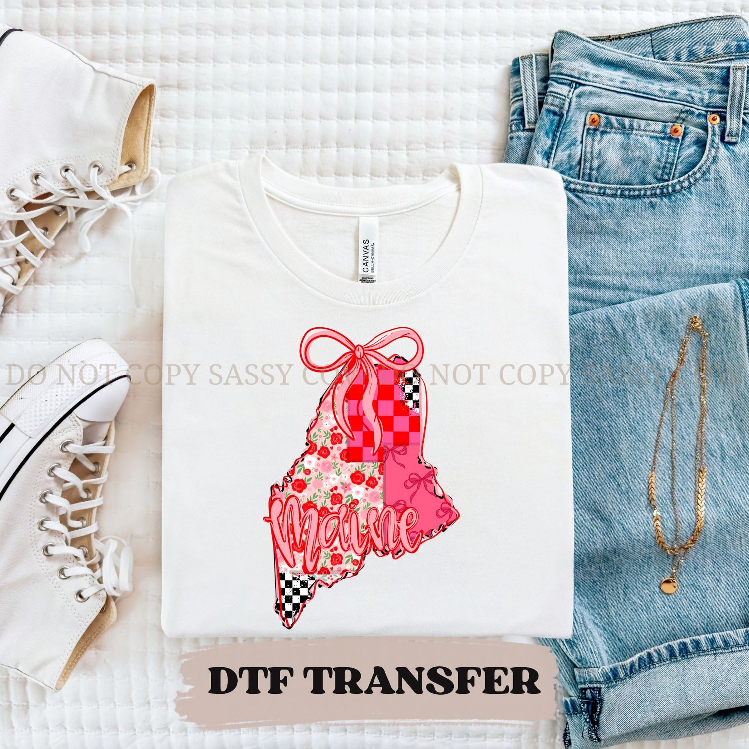 MAINE GIRLY STATE - DTF TRANSFER 085