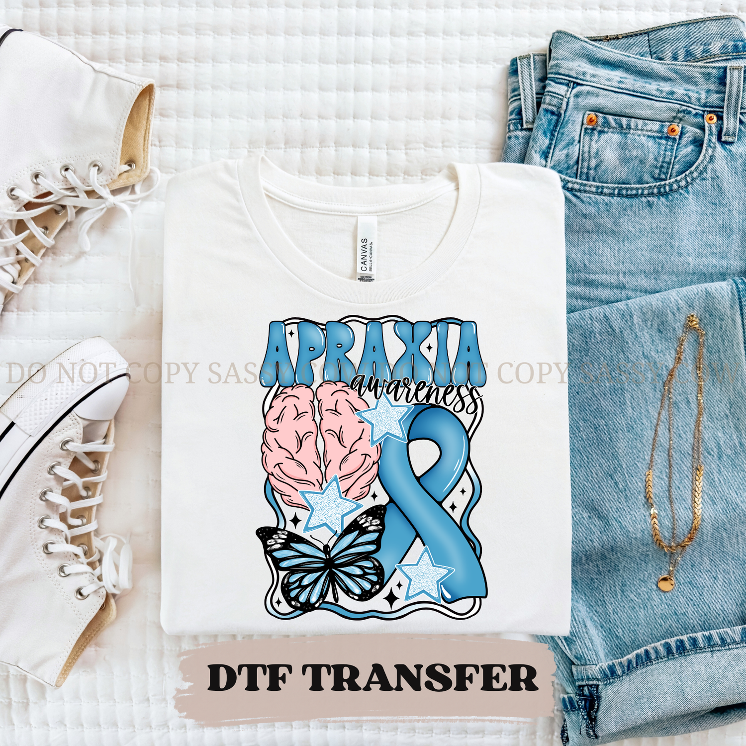 APRAXIA AWARENESS - DTF TRANSFER 0249