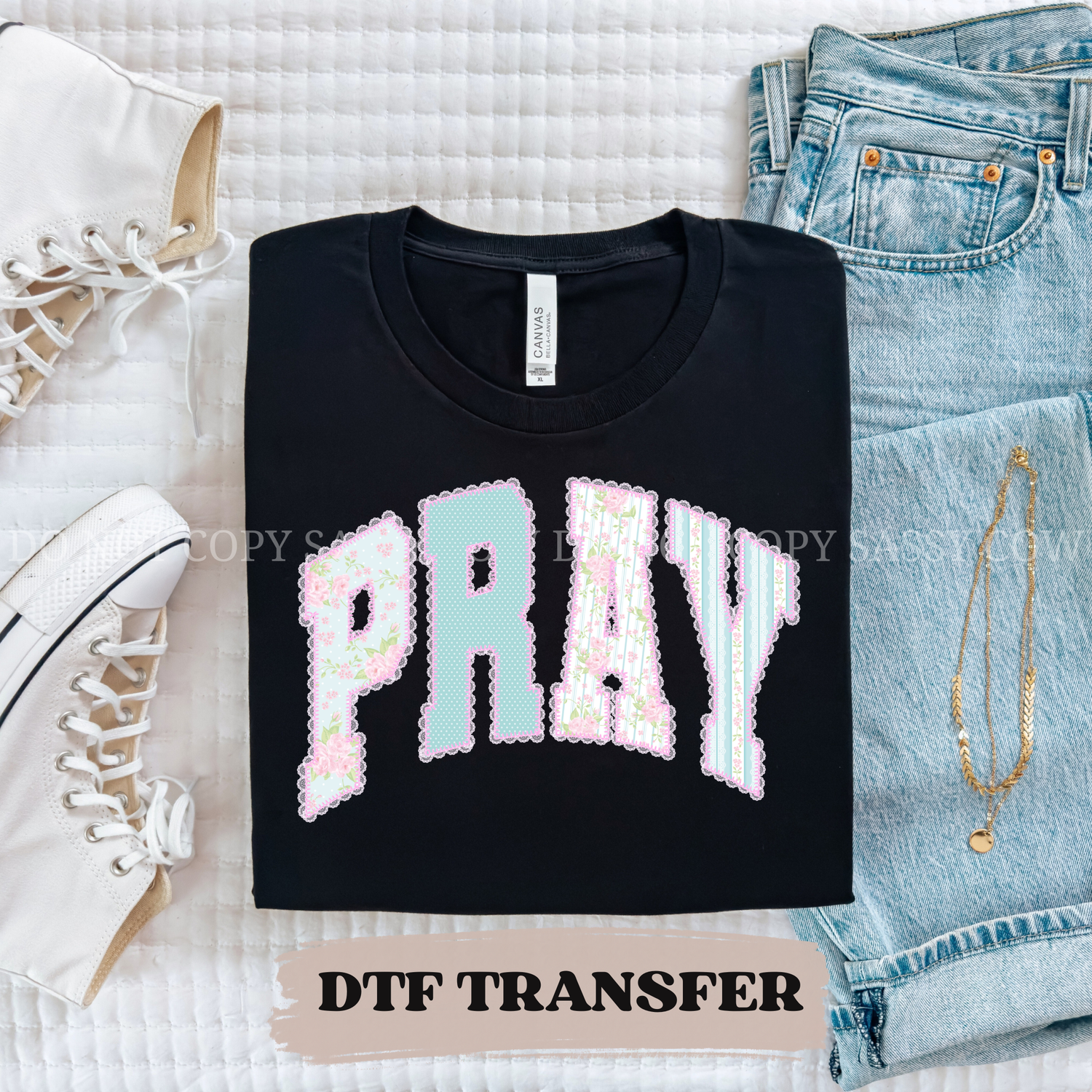 PASTEL PRAY  - DTF TRANSFER 0169