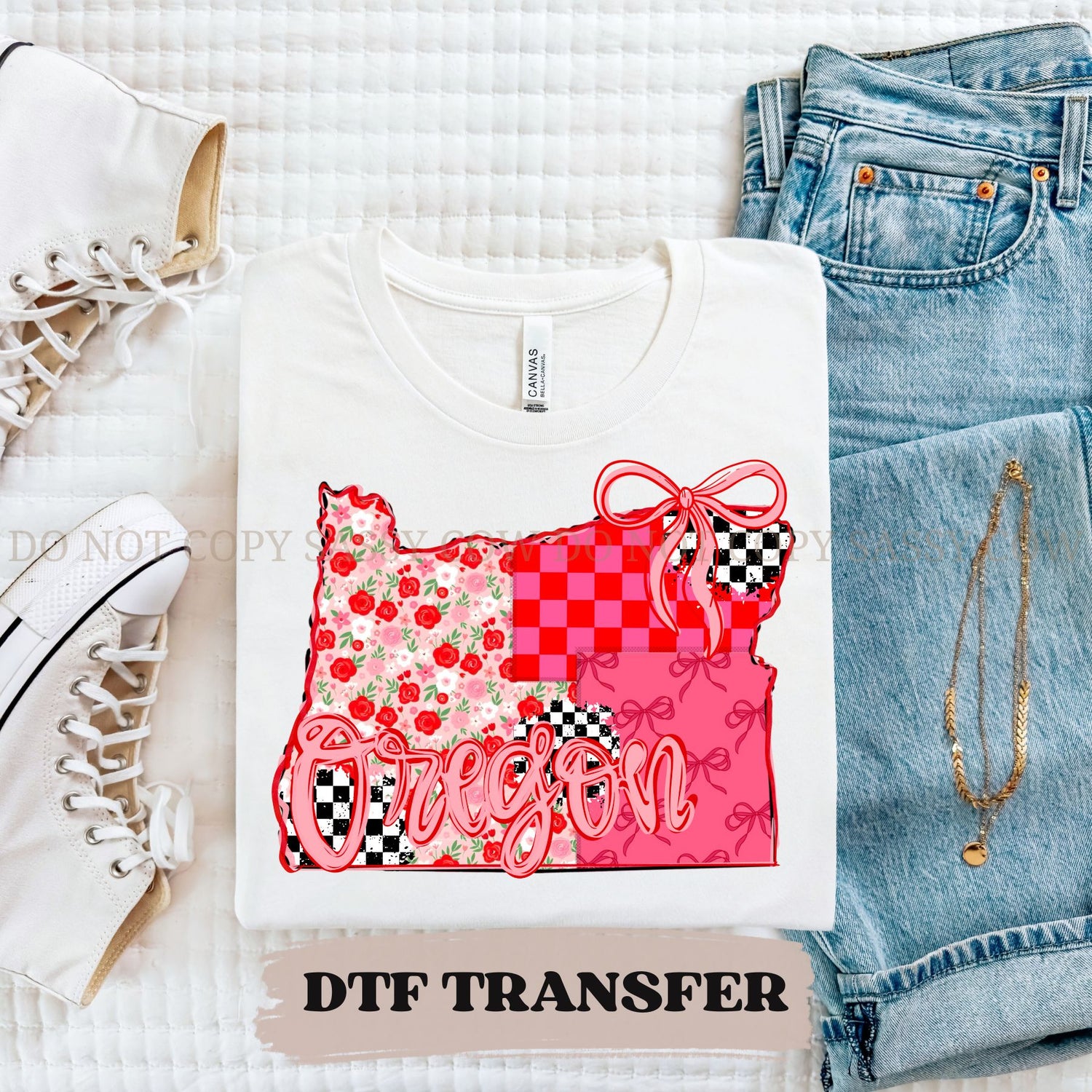 OREGON GIRLY STATE - DTF TRANSFER 099