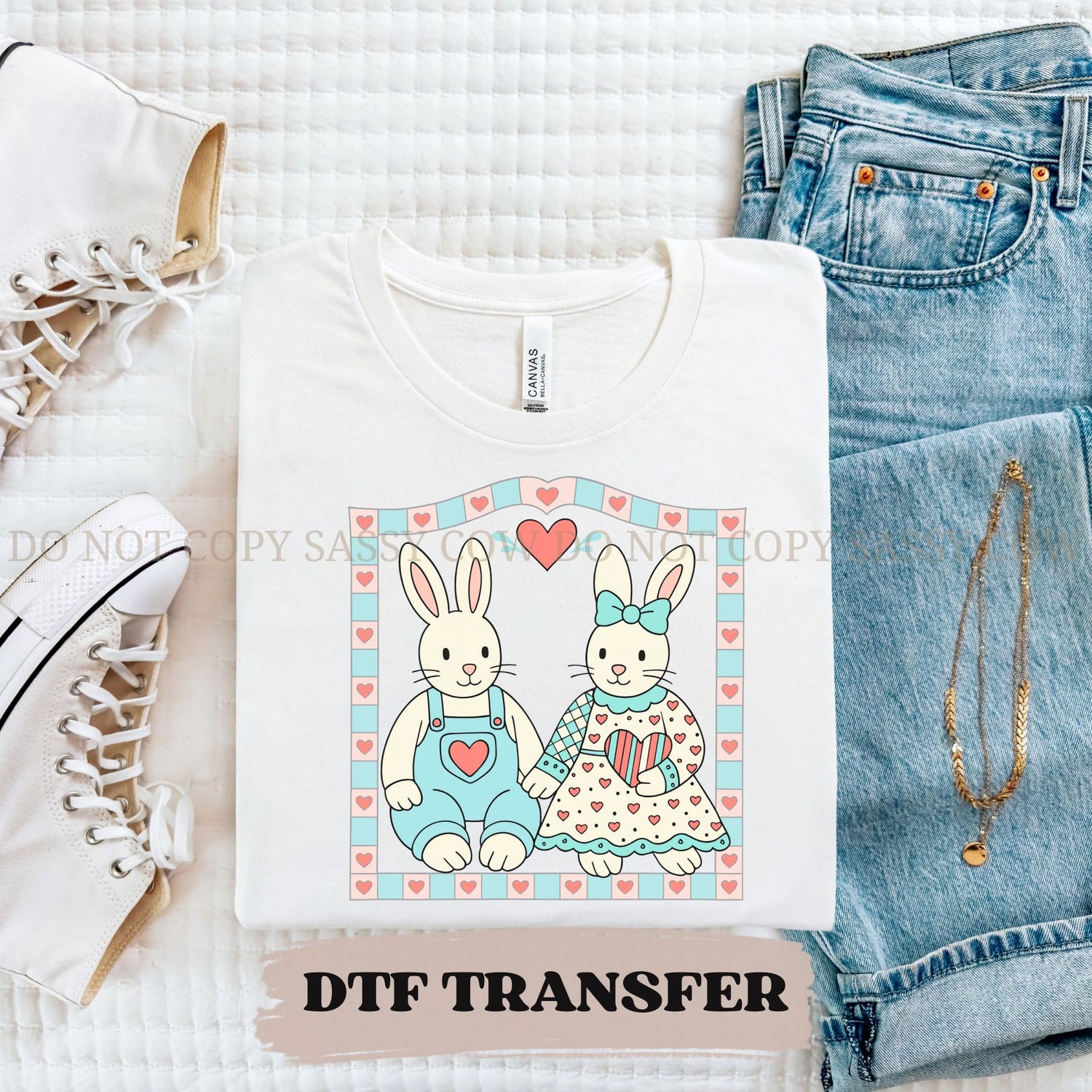 COUNTRY LOVIN' RABBITS  - DTF TRANSFER 032
