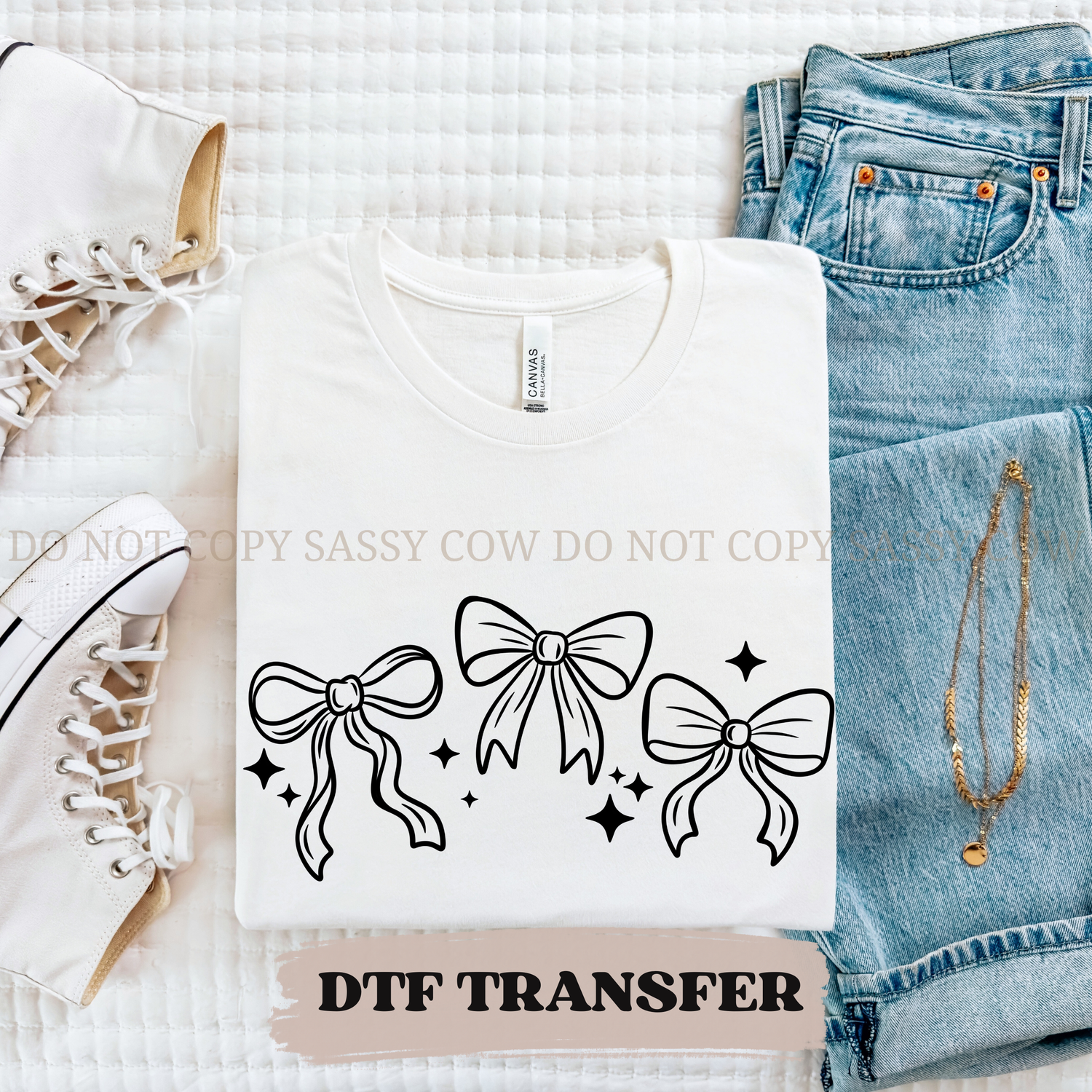 3 BOWS  DTF Transfer 005