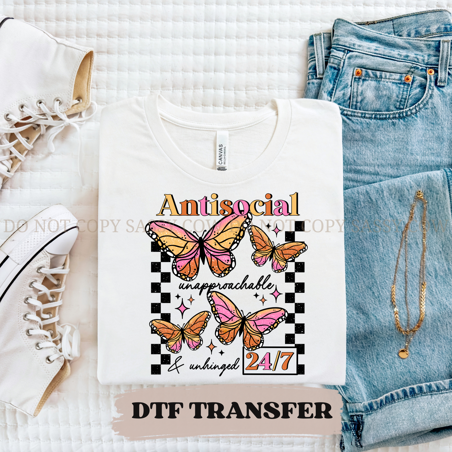ANTISOCIAL Regular DTF Transfer 015