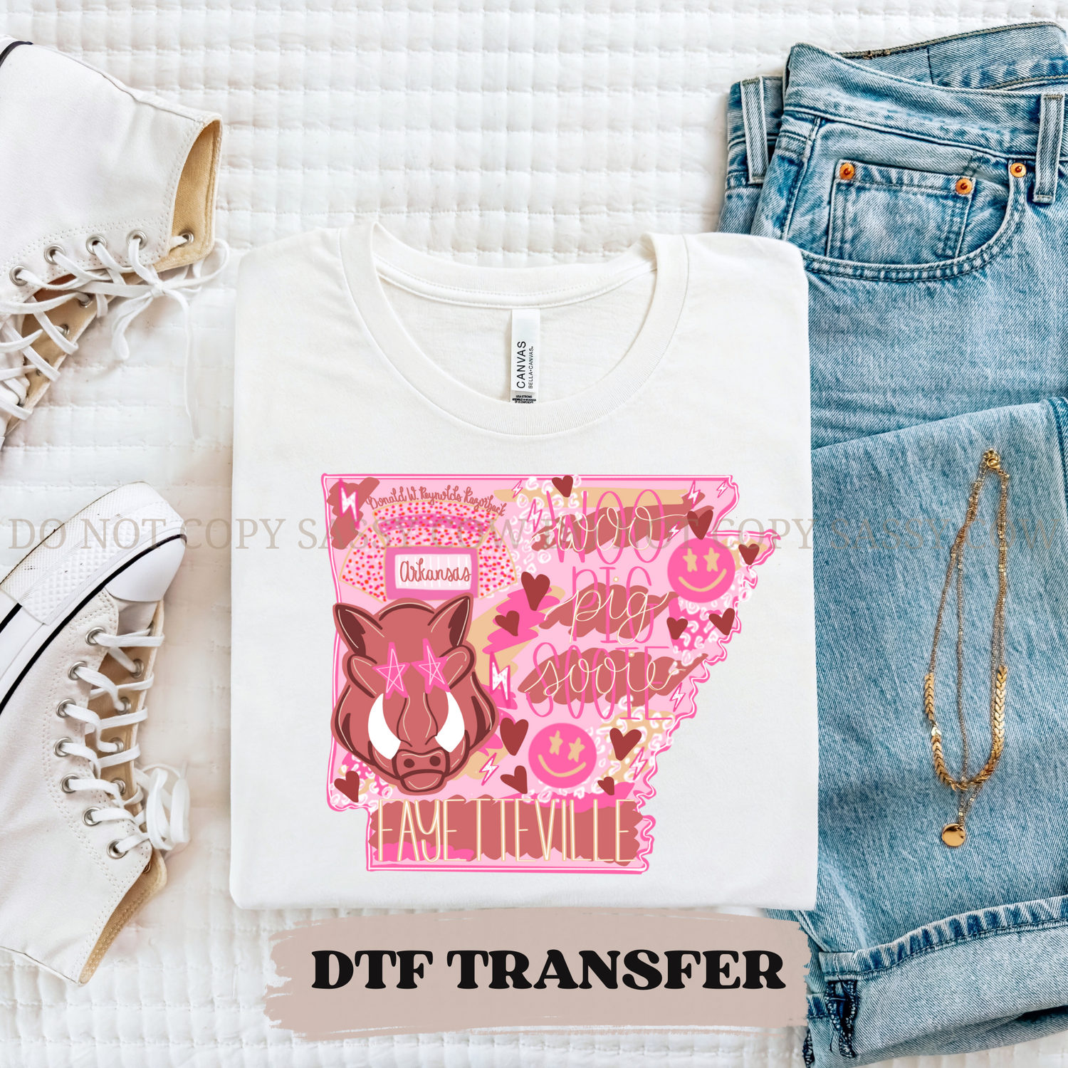 ARKANSAS Preppy State  DTF Transfer 016