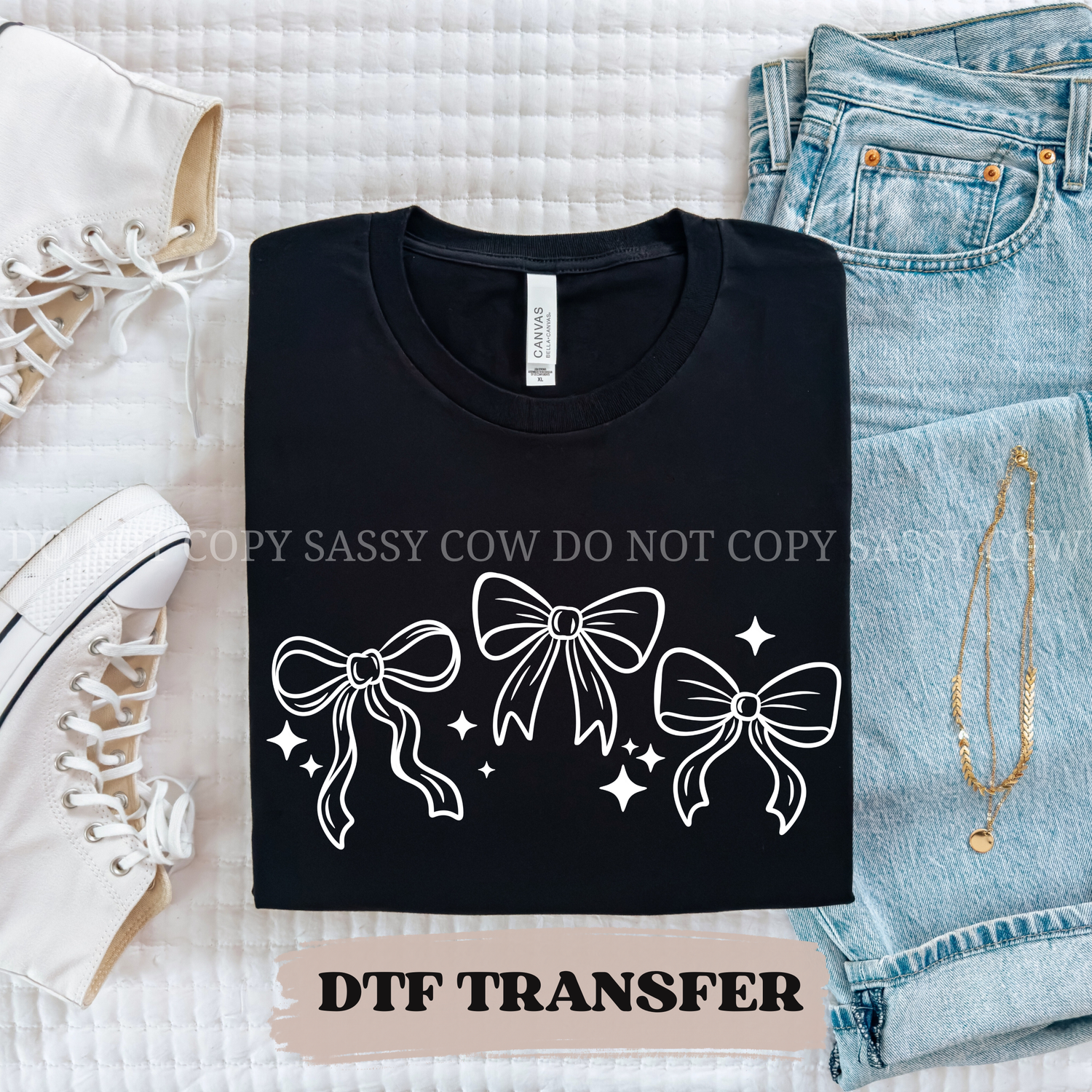 3 BOWS  DTF Transfer 005