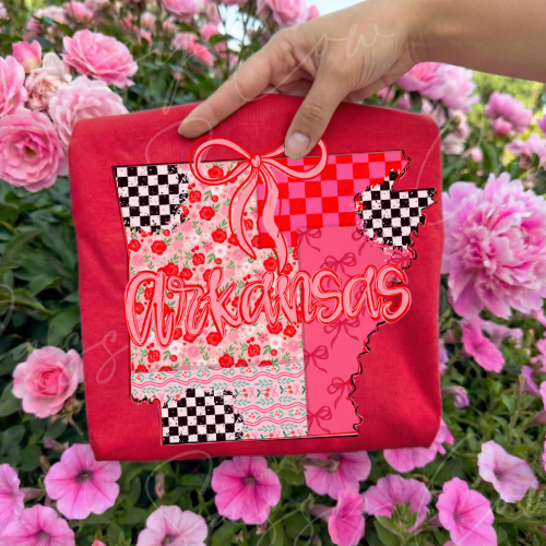 ARKANSAS GIRLY STATE TEE - 012