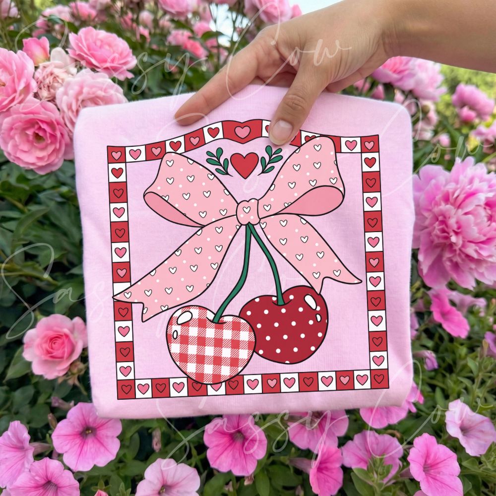BOW CHERRIES TEE - 013