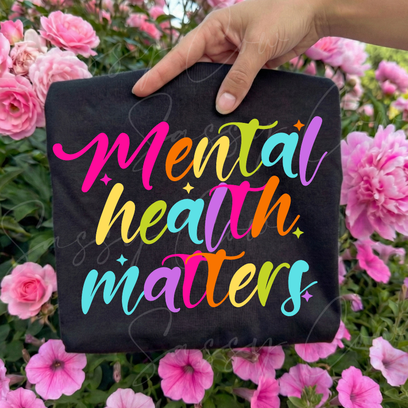 MENTAL HEALTH MATTERS NEON TEE - 032