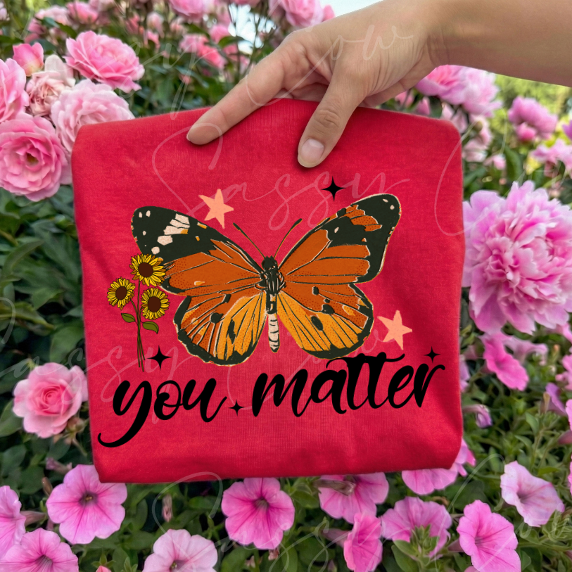 YOU MATTER BUTTERFLY TEE - 033