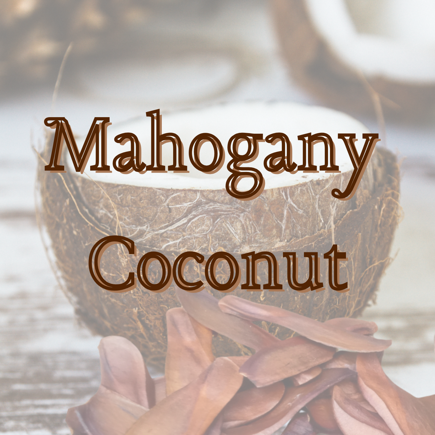 Mahogany Coconut Pre-Scented Beads