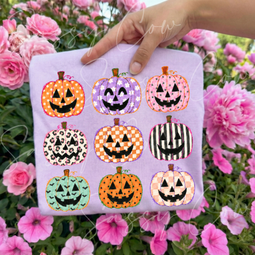 PUMPKIN GRID TEE - 031